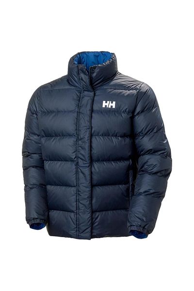 Helly Hansen Reversible Transition Wearable Down Coat Men's Navy Blue Coat Hha.53890-hha.5