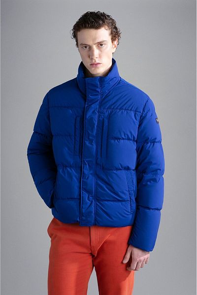 PAUL&SHARK Men's Logo Detailed Regular Fit Long Sleeve Blue Coat13312304-408