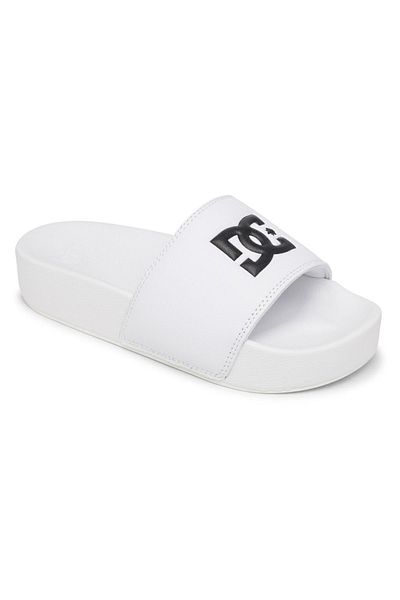 DC Dc Slide Platform Γυναικείες Παντόφλες White2 Adjl 100047 -whb