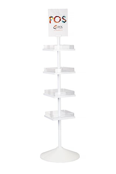 asPOS Display Kare Raflı Teşhir Ürün Standı