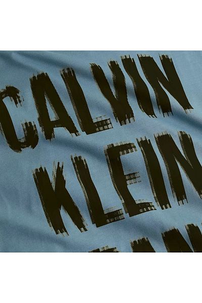 Calvin Klein Men's Brand Logo Cotton Daily Use Blue T-Shirt J30J324648CFQ