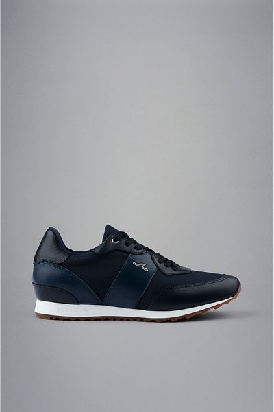 PAUL&SHARK Men's Leather Comfortable Sole Daily Use Blue Sneaker24418009-013