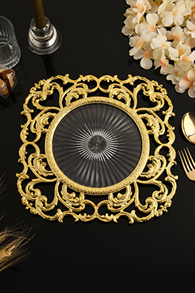 TR Turan Collection SULTAN 6'lı Supla Seti Gold Renk, Lüks Sert Plastik Supla Seti