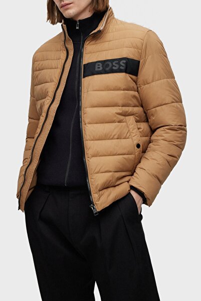 BOSS Logolu Su Tutmaz Dik Yaka Regular Fit Şişme Mont Erkek MONT 50464308 260
