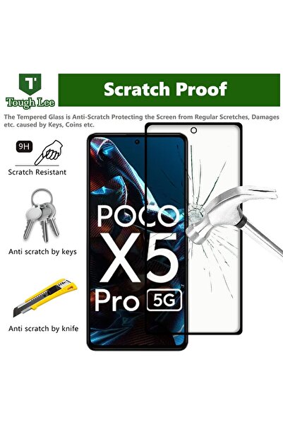Fibaks Poco X5 Pro 5G - Compatible Tampered Unbreakable Glass Screen Protector