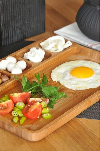 Bambum 6 Compartment Serving Plate B2393