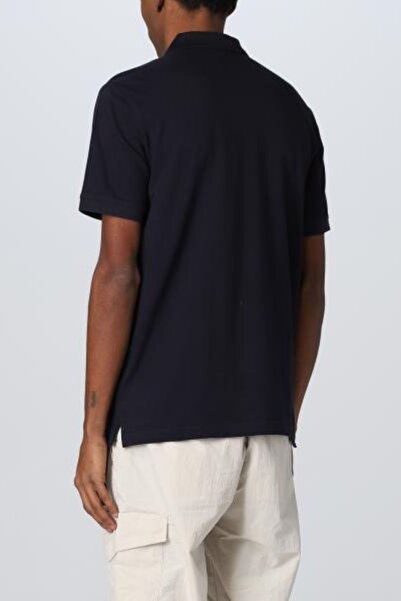 Calvin Klein Tricou bărbătesc cu guler polo din bumbac organic, albastru, cu logo de marcă, K10k111196-chw
