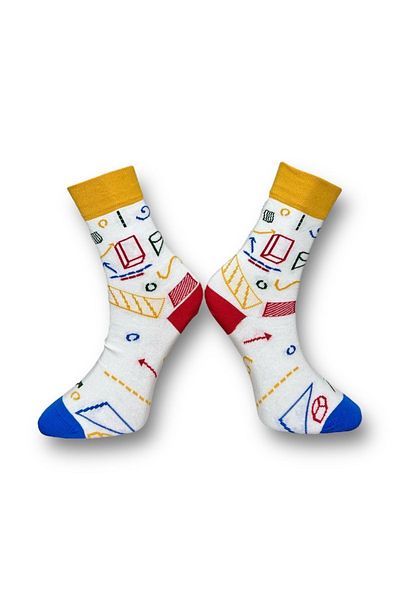 Mevo Unisex 2-Piece Patterned Socks