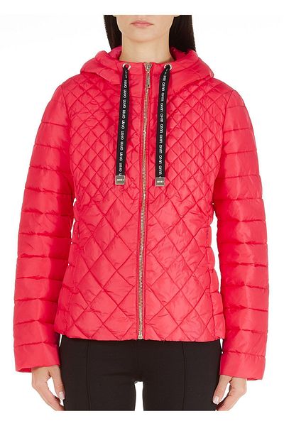 Liu Jo Women's Hooded Zipper Closure Long Sleeve Red Jacket TF2030T8806-71755