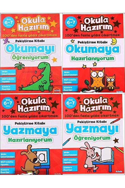 cagdaskids Okula hazırım , Okumayı Öğreniyorum seti 4 kitap