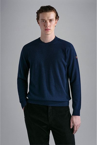 PAUL&SHARK Men's Long-sleeved Daily Use Regular-fit Blue Sweater13311331-050