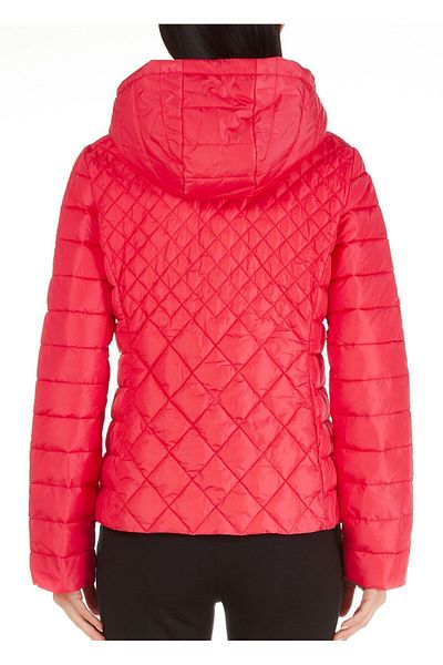 Liu Jo Women's Hooded Zipper Closure Long Sleeve Red Jacket TF2030T8806-71755