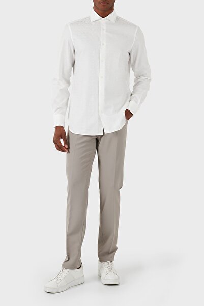 Emporio Armani Beige Men's Jeans - Straight Cut, Daily Use, Denim Model 3D1J05 1NPQZ-0650