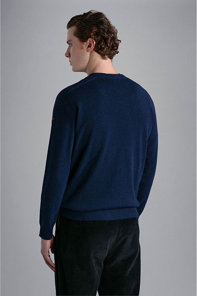 PAUL&SHARK Men's Long-sleeved Daily Use Regular-fit Blue Sweater13311331-050