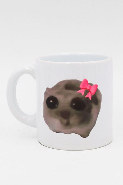 EFBUTİK White Sad Hamster Mug