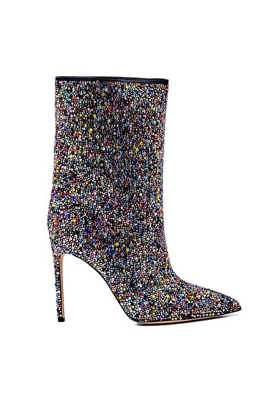 Sofia Baldi Best Renklı Saten  Kadın Topuklu Bot