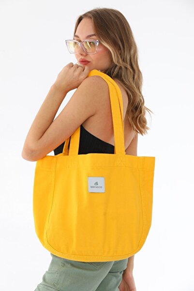 BERYMOOD Kumaş - Sarı Çanta