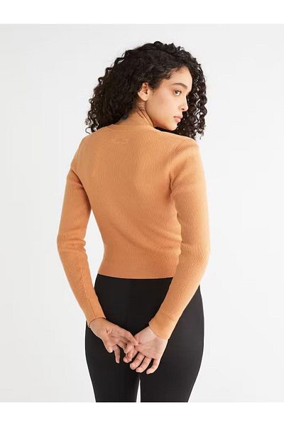 Calvin Klein Women's Cotton V-Neck Regular Fit Brown Cardigan K20K 205446 -Gqb