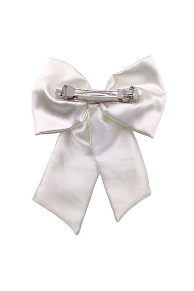 AXE SPORTSWEAR Scrunchie نسائي من الساتان - مشبك على شكل فيونكة بشريط