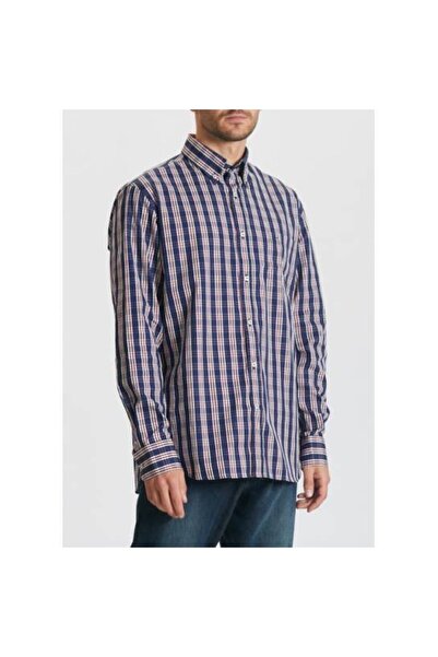 PAUL&SHARK Ανδρικό πολύχρωμο πουκάμισο με βαμβακερή εφαρμογή με κουμπιά 11313057 -002