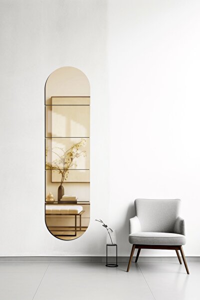 Decorita Boy Aynası | Bronz Ayna | 5'li Takım Oval Dikdörtgen | 25cm x 35cm, ...