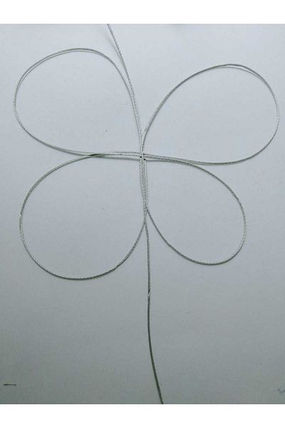 Eskişehir hobi sanat 50 μέτρα 1 mm χωρίς κερί βραζιλιάνικο κορδόνι μακραμέ - σχέδιο κοσμήματος με γκρι χρώμα