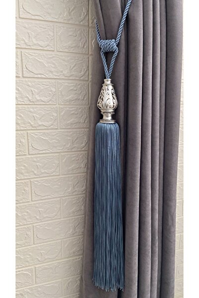 Helezoni Accesoriu pentru perdea din poliester - Brașoară lungă cu franjuri, ...