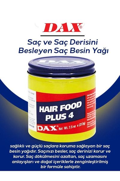 Dax Hair Food Plus 213 G - Oil that Nourish Hair and Scalp