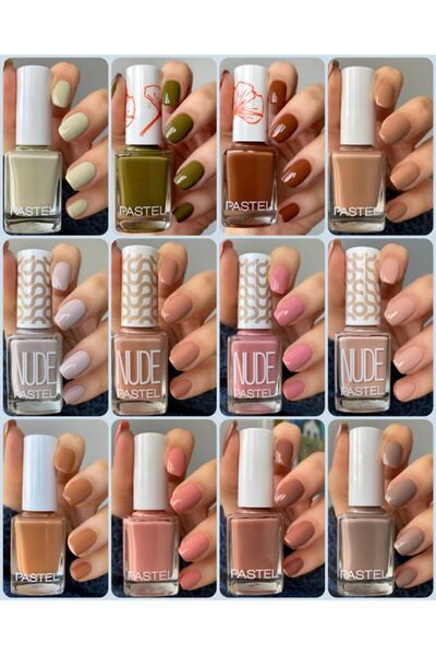 Pastel Syneecosmetic Kahve 12'li Oje Set (43-230-234-255-296-315-333-334-106-762-767-769)