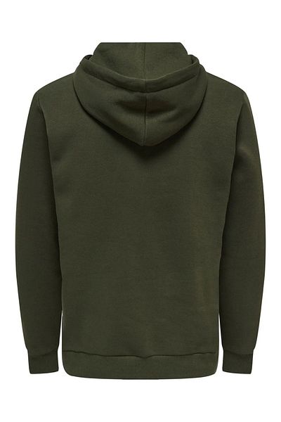 Only & Sons Onsceres Zip Τρία. Ανδρικό φούτερ Hoodie Sweat Noos - 22018684 Rosin