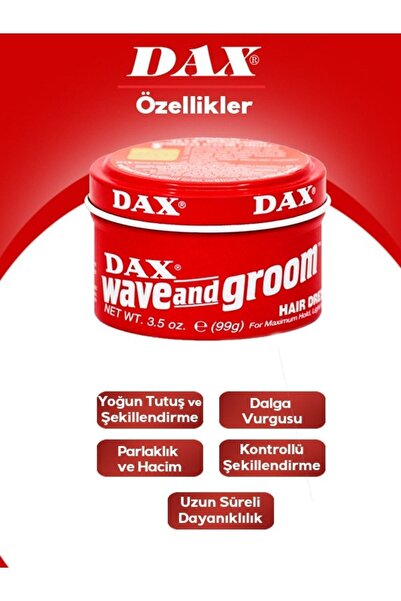Dax Wave And Groom Saç Şekillendirici Wax 99gr