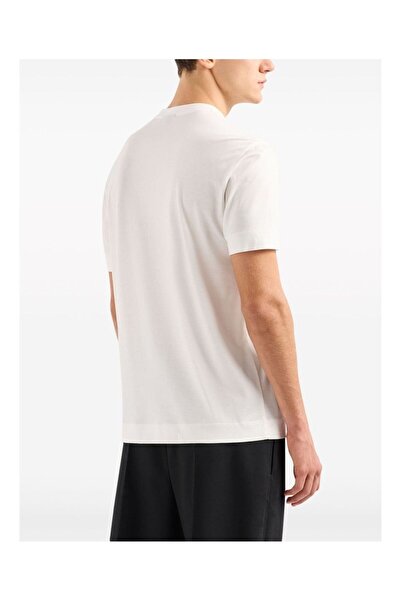 Emporio Armani Ανδρικό βαμβακερό κοντό μήκος χαλαρή εφαρμογή Casual λευκό1 T-shirt EM 000009   AF10017-M0007