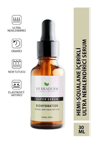 Herbaderm Biohydration Çok Yoğun Nemlendirici Hemi-squalane %100 Super Serum