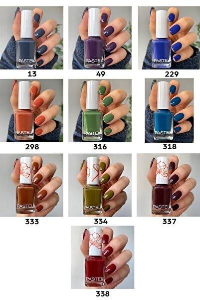 Pastel En Beğenilen 10'lü Oje Seti 13-49-229-298-316-318-333-334-337-338