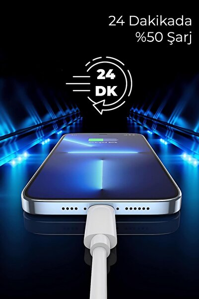 woyax iPhone Uyumlu 25W PD Hızlı Şarj Aleti / Cihazı Lightning