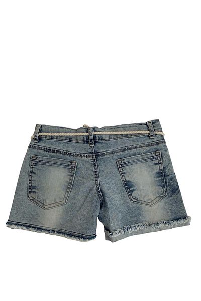 WeekJack Fata - Pantaloni scurți din denim cu logo imprimat