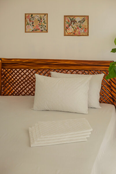 Nanteks 6'lı Kapitoneli Fermuarlı Yastık Alezi - Yastık Koruyucu