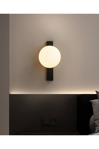 burenze Modern Aplik Duvar Aplik Glop Camlı Elektrik İle Çalışır E-27 Duy