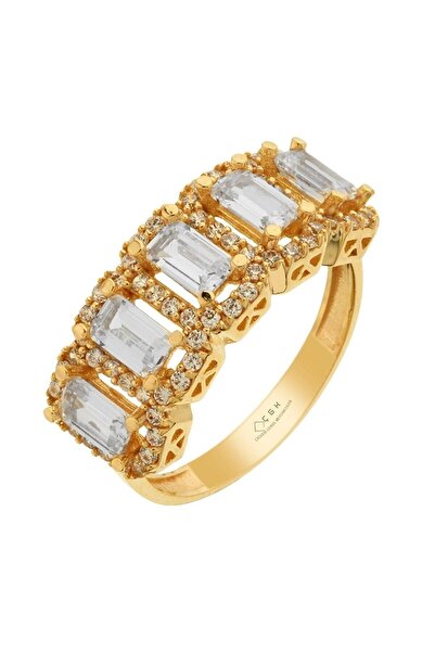 Çgk Çiğdem Gürel Kuyumculuk Sevgililer Günü Beştaş Altın Yüzük Zybt015 14yeni...