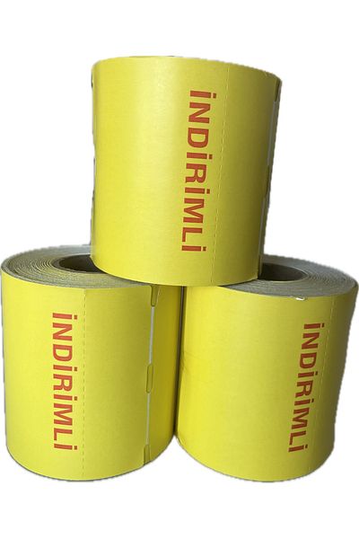 ERPOS 100X135 Thermal Carton Yellow Discount Label 250 Pieces