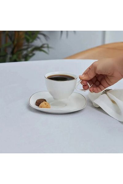 Karaca Streamline Middle Teetassen-Set für 6 Personen 200ml