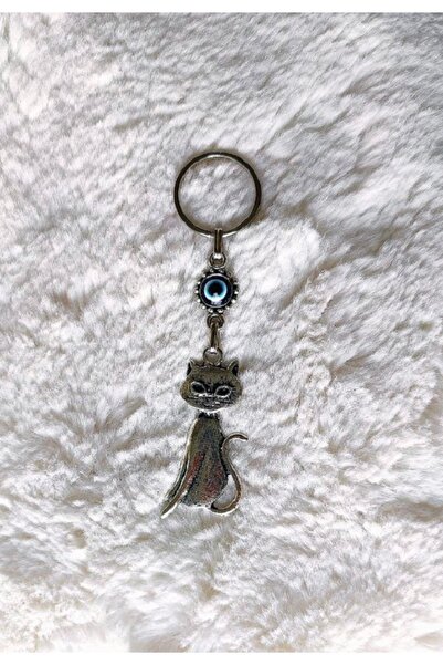 Melien Magical Cat Evil Eye Beaded Keychain Δώρο Στολίδι Αξεσουάρ τσάντας 13cmx3cm
