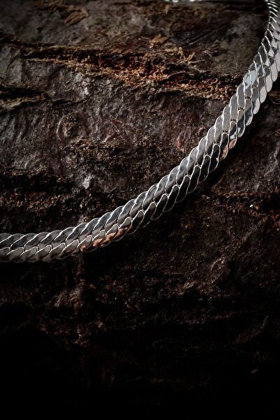 Ebrar Silver Balık Sırtı Gümüş Bileklik Unisex Balıksırtı Model 925 Ayar Gümüş Bileklik Taşsız Bileklik