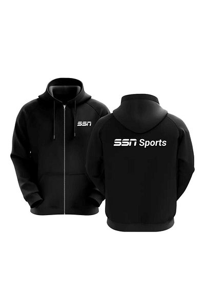 SSN Sports Style Nutrition Fitment Long Sleeve Regular Cut Hooded Zipper Sweatshirt