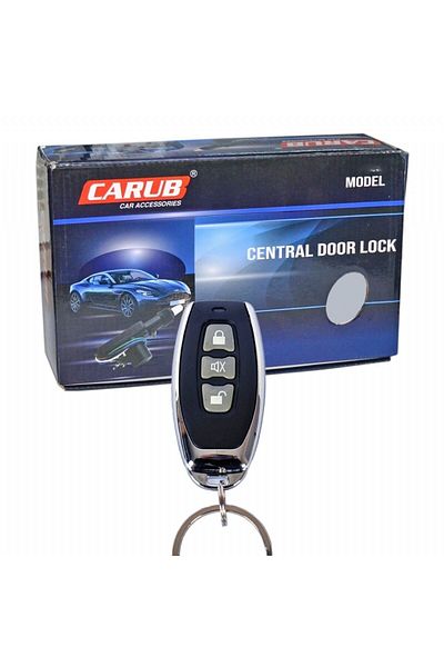 Carub 12V Central Lock Black Chrome Remote Controlled BR4600466