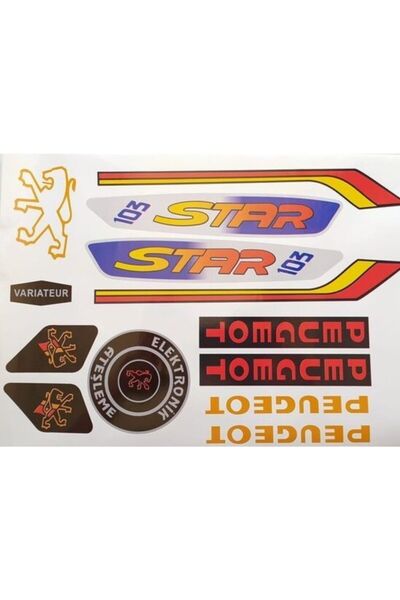 monero Pejo 103 Peugeot Yazı Seti Star (dar Depo) E.m