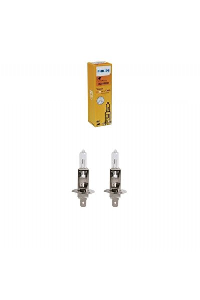 Philips 12v H1 55w Ampul + %30 Fazla Işık P14,5s Halogen 12258prc1 (2 Li)
