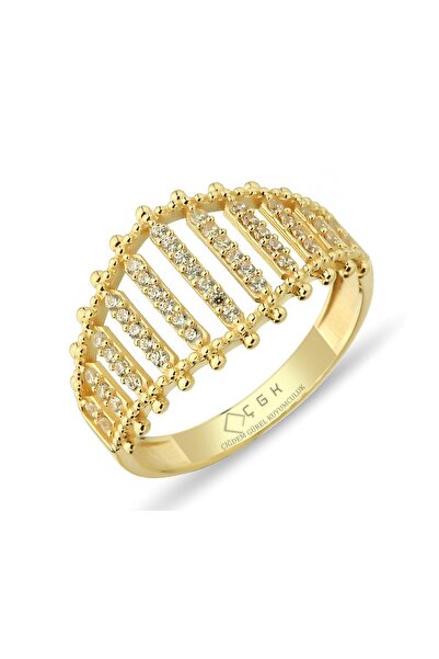 Çgk Çiğdem Gürel Kuyumculuk Taşlı Altın Yüzük Zy0210