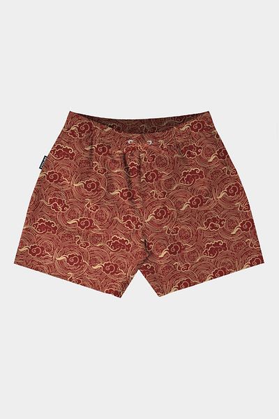 Vatkalimon Men's Patterned Mesh Swimsuit - Pocketed Swim Shorts