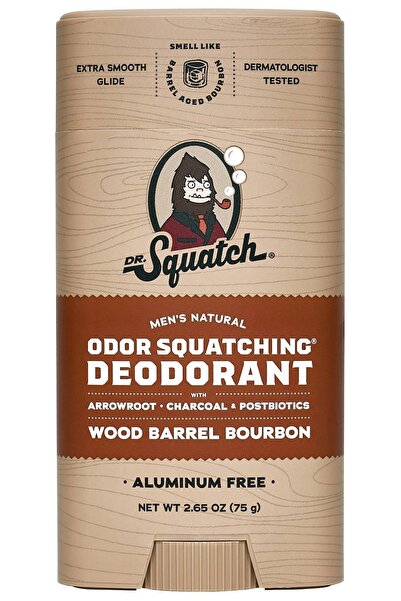 Dr Squatch Dr.Squatch Wood Barrel Bourbon Alüminyumsuz Stick Deodorant 75GR